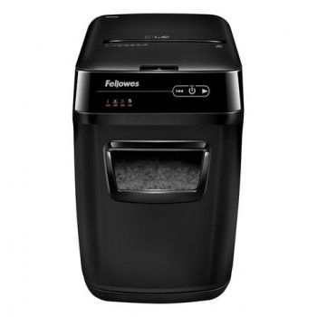 Уничтожитель (шредер) FELLOWES AUTOMAX 200C, АВТОПОДАЧА, 4 уровень секретности, фрагменты 4х38 мм, 200 листов, 32 л, FS-46536