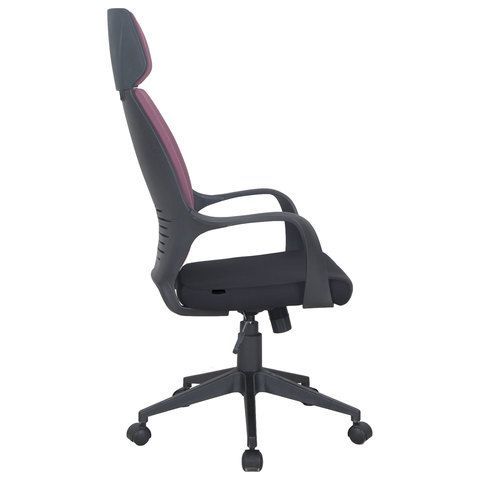 Кресло офисное BRABIX PREMIUM &quot;Galaxy EX-519&quot;, ткань, черное/терракотовое, 531570