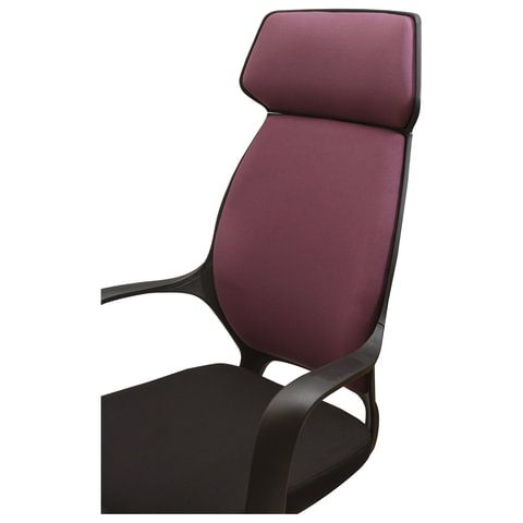 Кресло офисное BRABIX PREMIUM &quot;Galaxy EX-519&quot;, ткань, черное/терракотовое, 531570