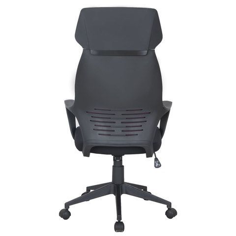 Кресло офисное BRABIX PREMIUM &quot;Galaxy EX-519&quot;, ткань, черное/терракотовое, 531570