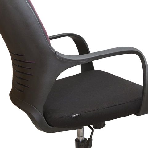 Кресло офисное BRABIX PREMIUM &quot;Galaxy EX-519&quot;, ткань, черное/терракотовое, 531570