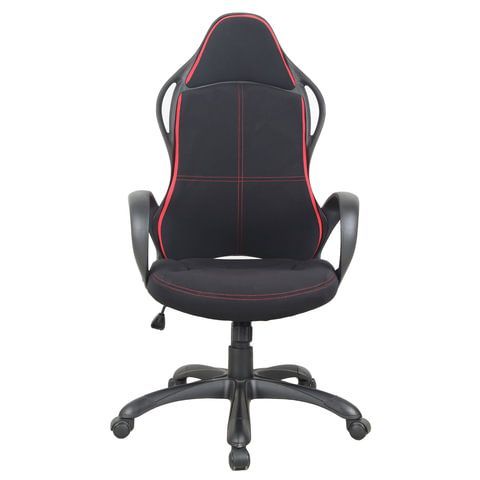 Кресло офисное BRABIX PREMIUM &quot;Force EX-516&quot;, ткань, черное/вставки красные, 531571