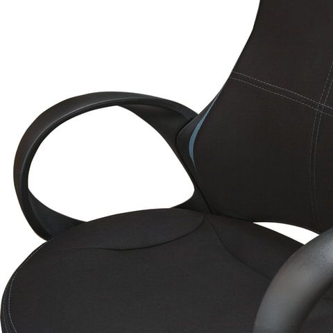 Кресло офисное BRABIX PREMIUM &quot;Force EX-516&quot;, ткань, черное/вставки синие, 531572