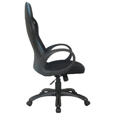 Кресло офисное BRABIX PREMIUM &quot;Force EX-516&quot;, ткань, черное/вставки синие, 531572