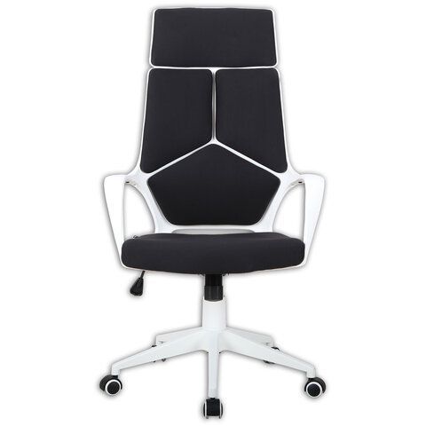 Кресло офисное BRABIX PREMIUM &quot;Prime EX-515&quot;, пластик белый, ткань, черное, 531812