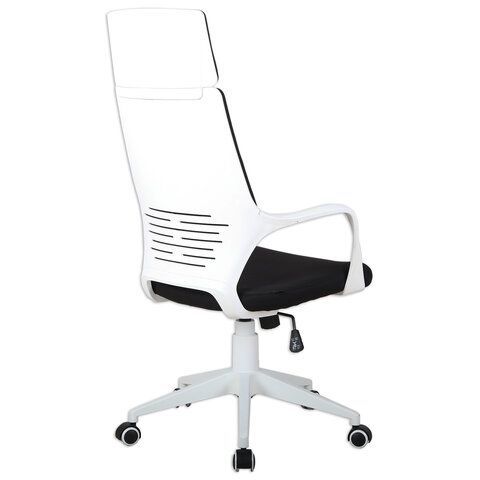 Кресло офисное BRABIX PREMIUM &quot;Prime EX-515&quot;, пластик белый, ткань, черное, 531812