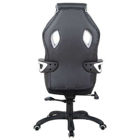 Кресло компьютерное BRABIX &quot;Techno Pro GM-003&quot;, экокожа, черное/серое, вставки серые, 531814