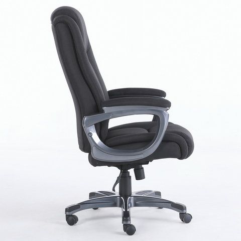 Кресло офисное BRABIX PREMIUM &quot;Solid HD-005&quot;, НАГРУЗКА до 180 кг, ткань, черное, 531822