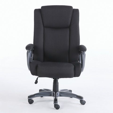 Кресло офисное BRABIX PREMIUM &quot;Solid HD-005&quot;, НАГРУЗКА до 180 кг, ткань, черное, 531822