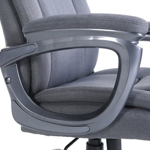 Кресло офисное BRABIX PREMIUM &quot;Solid HD-005&quot;, нагрузка до 180 кг, ткань, серое, 531823