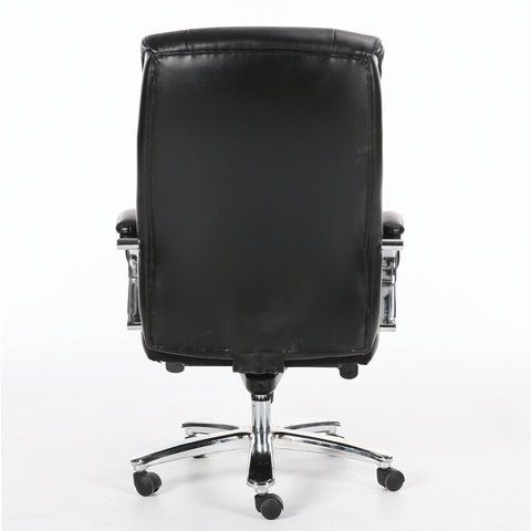 Кресло офисное BRABIX PREMIUM &quot;Direct EX-580&quot;, хром, рециклированная кожа, черное, 531824