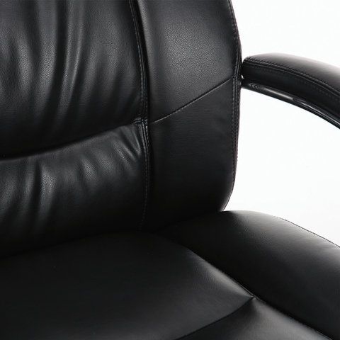 Кресло офисное BRABIX PREMIUM &quot;Direct EX-580&quot;, хром, рециклированная кожа, черное, 531824