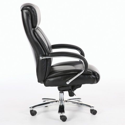 Кресло офисное BRABIX PREMIUM &quot;Direct EX-580&quot;, хром, рециклированная кожа, черное, 531824