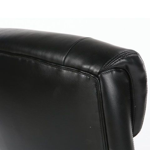 Кресло офисное BRABIX PREMIUM &quot;Direct EX-580&quot;, хром, рециклированная кожа, черное, 531824