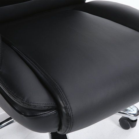 Кресло офисное BRABIX PREMIUM &quot;Advance EX-575&quot;, хром, экокожа, черное, 531825