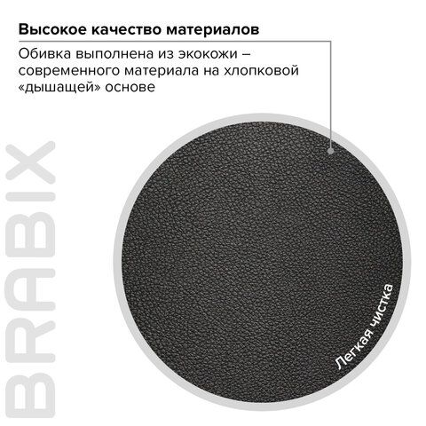 Кресло офисное BRABIX PREMIUM &quot;Advance EX-575&quot;, хром, экокожа, черное, 531825