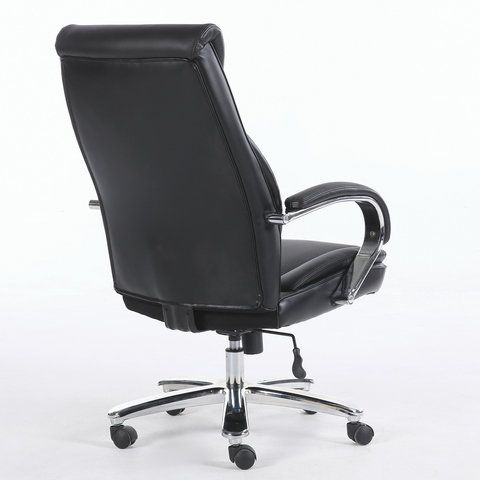 Кресло офисное BRABIX PREMIUM &quot;Advance EX-575&quot;, хром, экокожа, черное, 531825