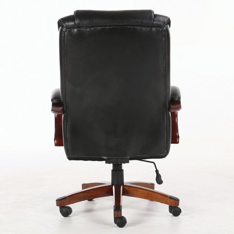 Кресло офисное BRABIX PREMIUM &quot;Magnum EX-701&quot;, дерево, рециклированная кожа, черное, 531827
