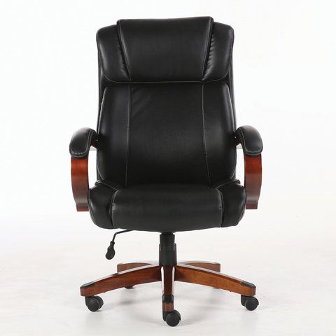 Кресло офисное BRABIX PREMIUM &quot;Magnum EX-701&quot;, дерево, рециклированная кожа, черное, 531827