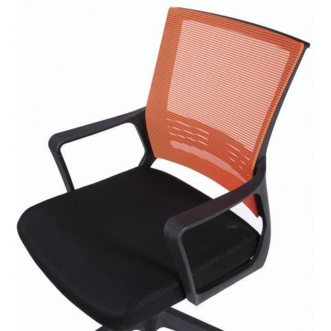 Кресло BRABIX &quot; Balance MG-320&quot;, с подлокотниками, комбинированное черное/оранжевое, 531832