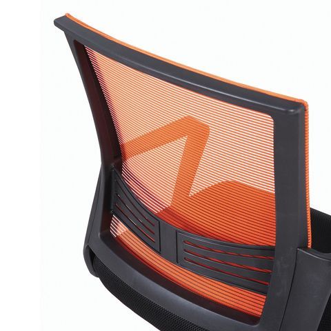 Кресло BRABIX &quot; Balance MG-320&quot;, с подлокотниками, комбинированное черное/оранжевое, 531832