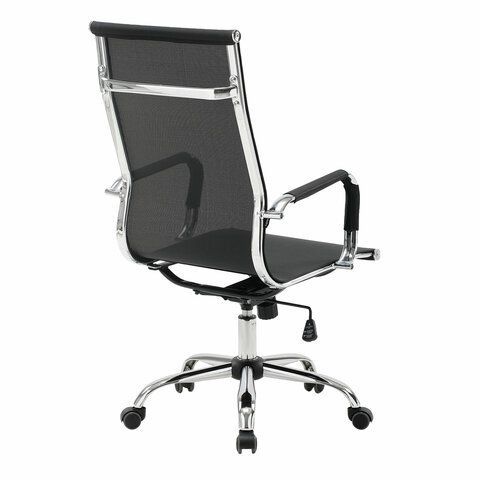 Кресло офисное BRABIX &quot;Line EX-530&quot;, хром, сетка, черное, 531846