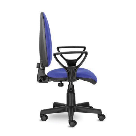 Кресло BRABIX &quot;Prestige Ergo MG-311&quot;, регулируемая эргономичная спинка, ткань, черно-синее, 531876
