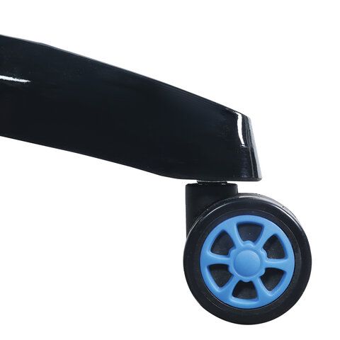 Кресло компьютерное BRABIX &quot;GT Carbon GM-120&quot;, две подушки, экокожа, черное/синее, 531930