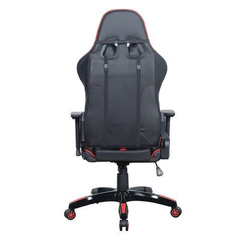 Кресло компьютерное BRABIX &quot;GT Carbon GM-120&quot;, две подушки, экокожа, черное/красное, 531931