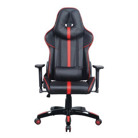 Кресло компьютерное BRABIX &quot;GT Carbon GM-120&quot;, две подушки, экокожа, черное/красное, 531931