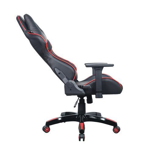 Кресло компьютерное BRABIX &quot;GT Carbon GM-120&quot;, две подушки, экокожа, черное/красное, 531931