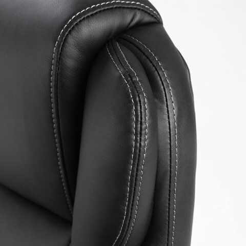 Кресло офисное BRABIX PREMIUM &quot;Rest EX-555&quot;, пружинный блок, экокожа, черное, 531938