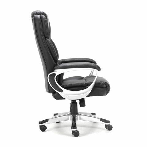 Кресло офисное BRABIX PREMIUM &quot;Rest EX-555&quot;, пружинный блок, экокожа, черное, 531938