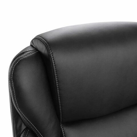 Кресло офисное BRABIX PREMIUM &quot;Rest EX-555&quot;, пружинный блок, экокожа, черное, 531938
