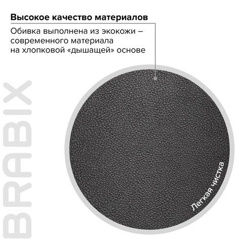 Кресло офисное BRABIX PREMIUM &quot;Work EX-513&quot;, экокожа, черное, 531943