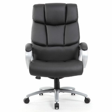 Кресло офисное BRABIX PREMIUM &quot;Blocks HD-008&quot;, НАГРУЗКА до 200 кг, экокожа, черное, 531944