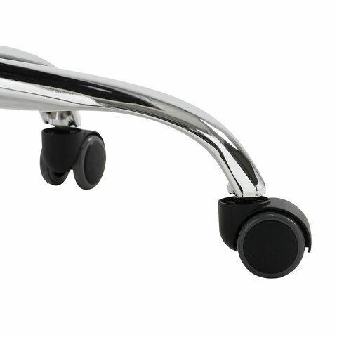 Кресло офисное BRABIX &quot;Fit EX-514&quot;, с подголовником, хром, черное, 531949