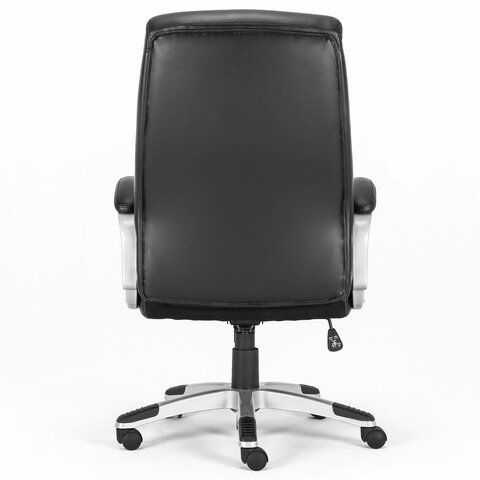 Кресло офисное BRABIX PREMIUM &quot;Grand EX-501&quot;, рециклированная кожа, черное, 531950