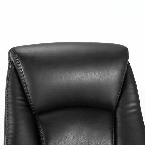 Кресло офисное BRABIX PREMIUM &quot;Grand EX-501&quot;, рециклированная кожа, черное, 531950
