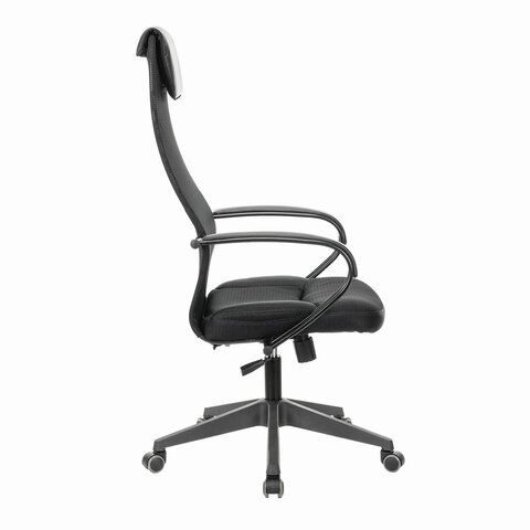Кресло офисное BRABIX PREMIUM &quot;Stalker EX-608 PL&quot;, ткань-сетка/кожзам, черное, 532090