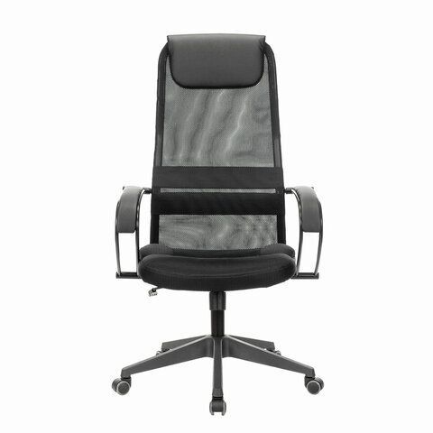 Кресло офисное BRABIX PREMIUM &quot;Stalker EX-608 PL&quot;, ткань-сетка/кожзам, черное, 532090