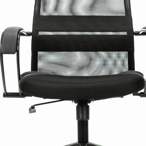 Кресло офисное BRABIX PREMIUM &quot;Stalker EX-608 PL&quot;, ткань-сетка/кожзам, черное, 532090