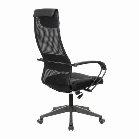 Кресло офисное BRABIX PREMIUM &quot;Stalker EX-608 PL&quot;, ткань-сетка/кожзам, черное, 532090