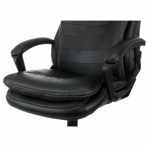 Кресло офисное BRABIX PREMIUM &quot;Omega EX-589&quot;, экокожа, черное, 532094