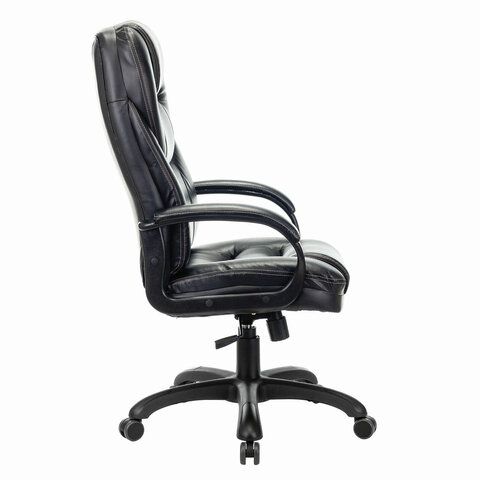 Кресло офисное BRABIX PREMIUM &quot;Nord EX-590&quot;, черный пластик, экокожа, черное, 532097