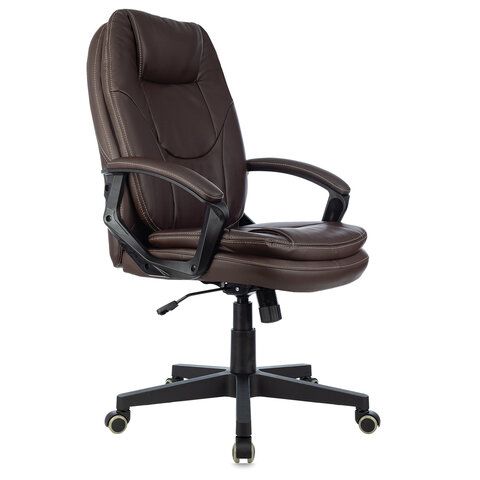 Кресло офисное BRABIX PREMIUM &quot;Trend EX-568&quot;, экокожа, коричневое, 532101
