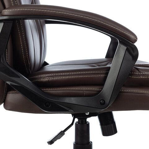 Кресло офисное BRABIX PREMIUM &quot;Trend EX-568&quot;, экокожа, коричневое, 532101