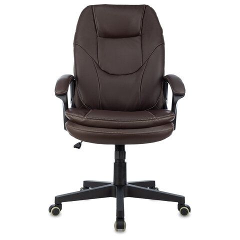 Кресло офисное BRABIX PREMIUM &quot;Trend EX-568&quot;, экокожа, коричневое, 532101