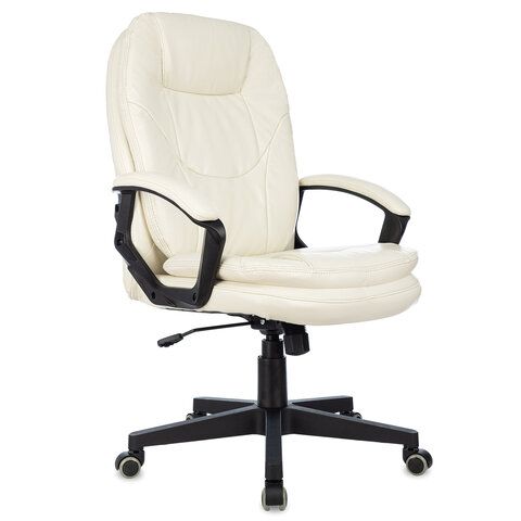 Кресло офисное BRABIX PREMIUM &quot;Trend EX-568&quot;, экокожа, бежевое, 532102
