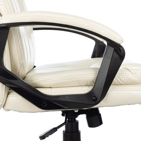 Кресло офисное BRABIX PREMIUM &quot;Trend EX-568&quot;, экокожа, бежевое, 532102